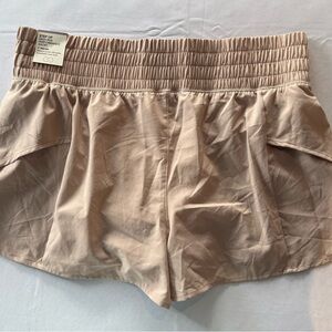 Step Up Women's Athletic Shorts in Tan